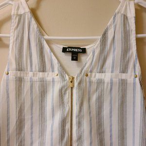 Express Zip-Front Tank Top